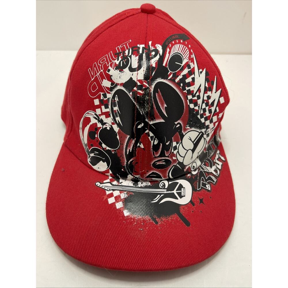 Graphic Edge Mickey Mouse Stretch Cap Disney Parks Authentic Original Hat ADULT